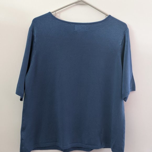 Worthington Stretch NWT blue top, size 1X - Picture 2 of 5